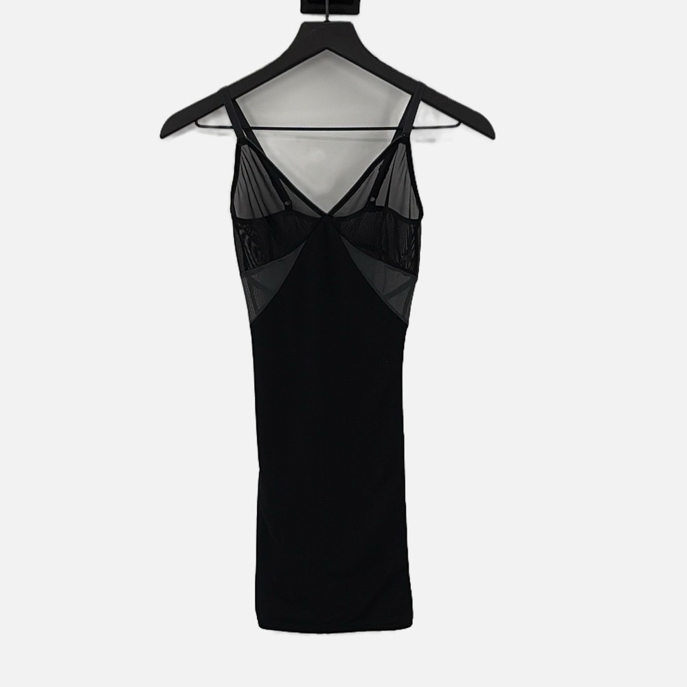 Spanx Colorblock Mesh Slip in Very Black/Steel- Size Small